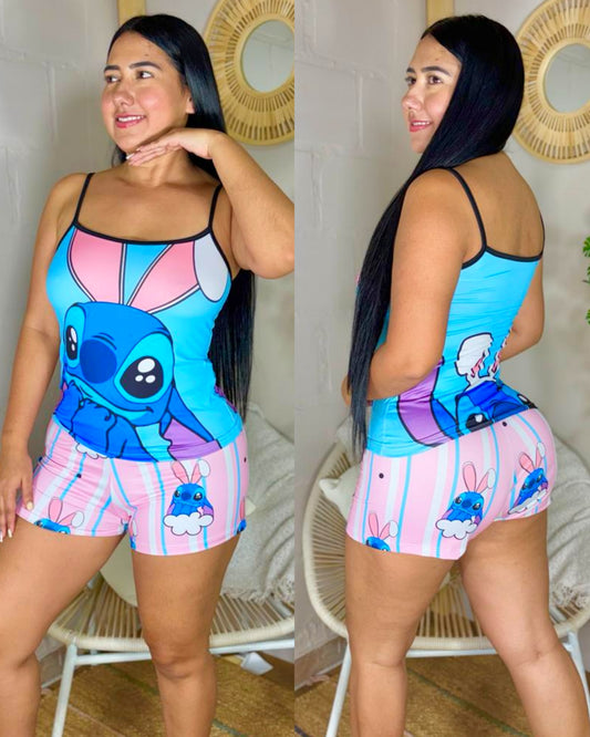 Pijama Tira short sublimada Ref.100