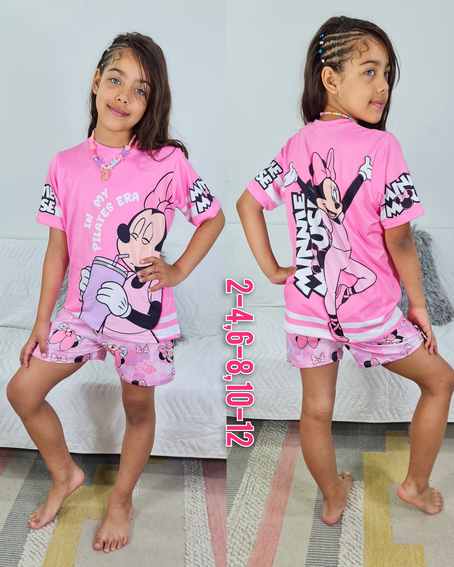 Pijama Short Camiseta Niña Sublimada Ref.1012