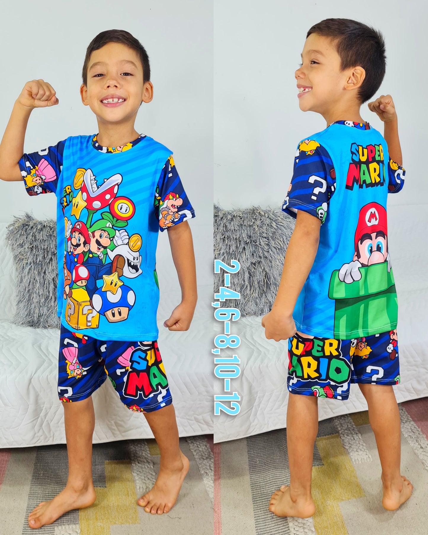 Pijama Short camiseta  Niño Ref.1013