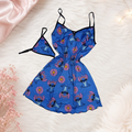Pijama Bata Panty Sublimada Ref.10149 Stitch Azul