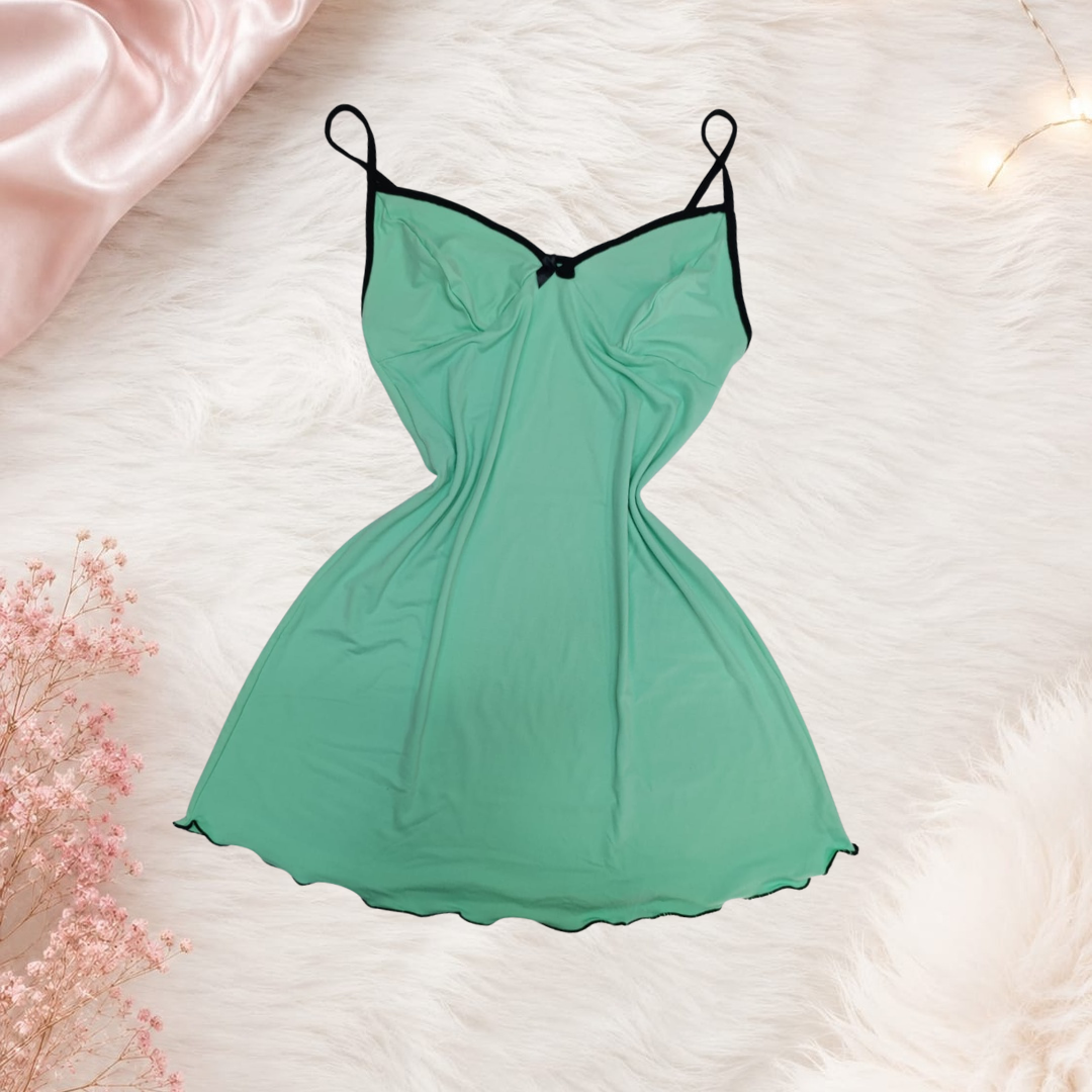 Pijama Bata Unicolor Ref.102009 Verde Menta