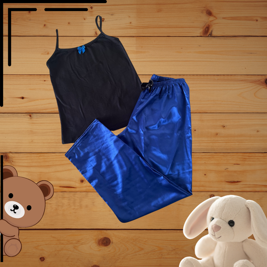 Pijama Pantalón Satín Blusa Piel de Durazno Ref.1023 Und.