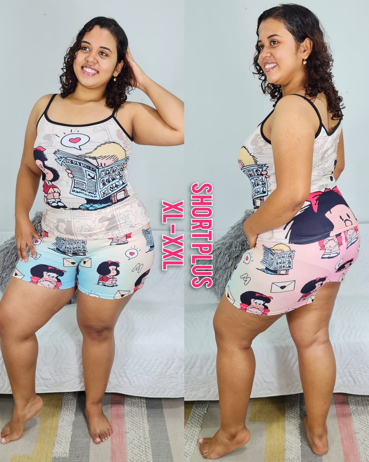 Pijama Short plus sublimado Ref.105