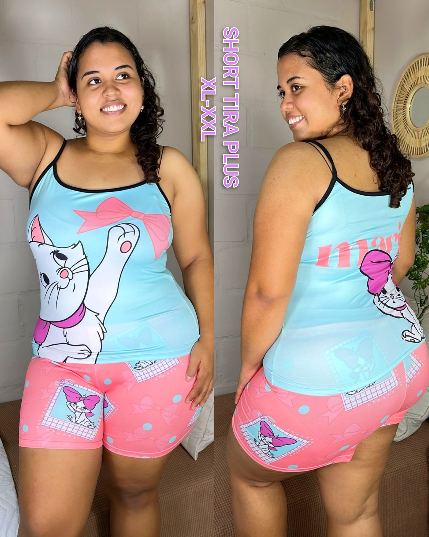 Pijama Short plus sublimado Ref.105 Und.