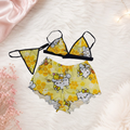 Pijama Short Trío Sublimada Ref.10811 Hello Kitty Amarillo